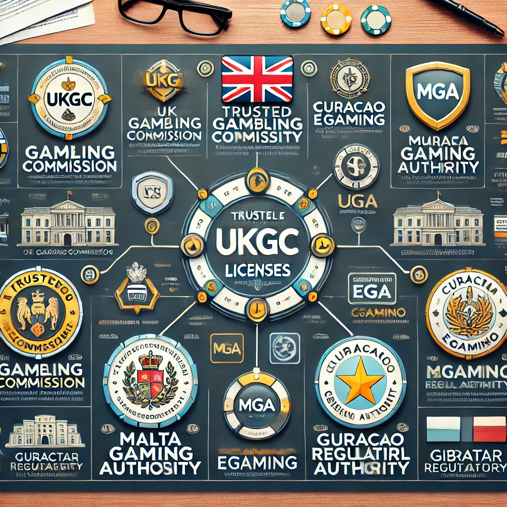 신뢰할 수 있는 카지노 라이선스 마크 - MGA, UKGC, Curacao eGaming, PAGCOR 등 국제 인증 기관